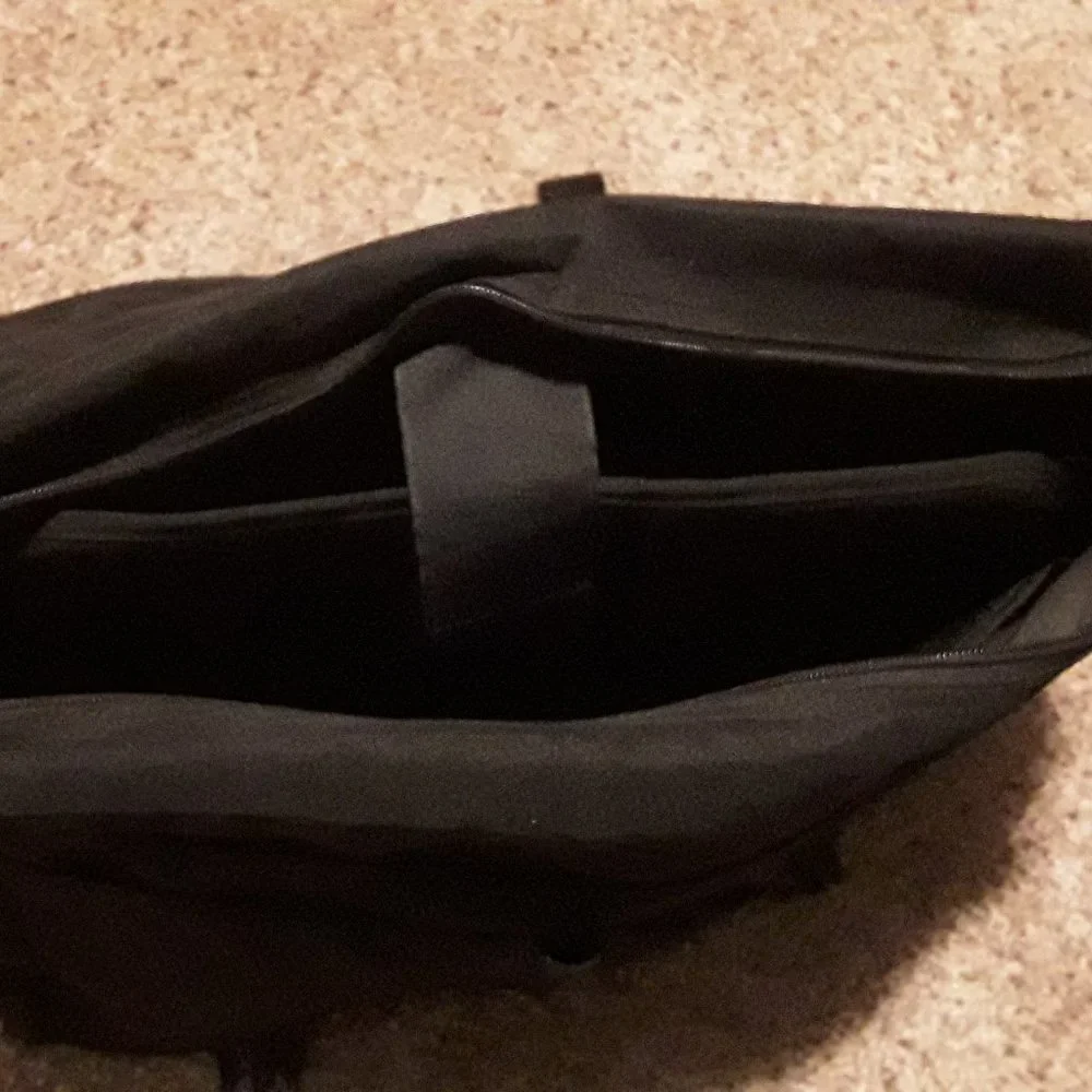 NEW Black Canvas Computer Bag 12